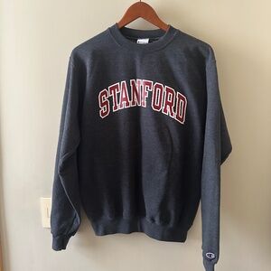 Stanford University dark gray crew neck sweatshirt - mens Small